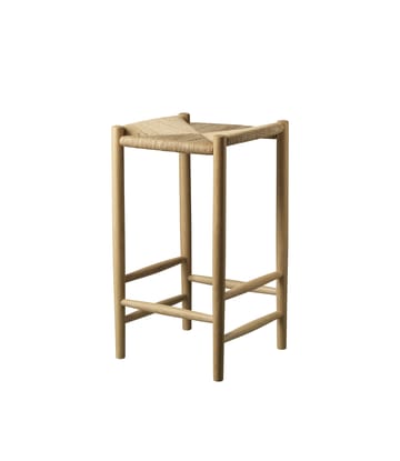 J164C Counter Squared bar stool - Oak nature lacquered - FDB Møbler