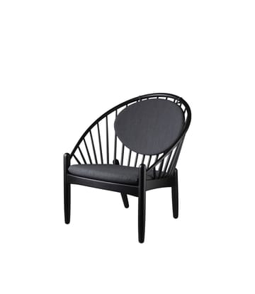 J166 Jørna chair - Oak black painted-dark grey - FDB Møbler