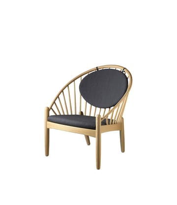 J166 Jørna chair - Oak nature lacquered-dark grey - FDB Møbler