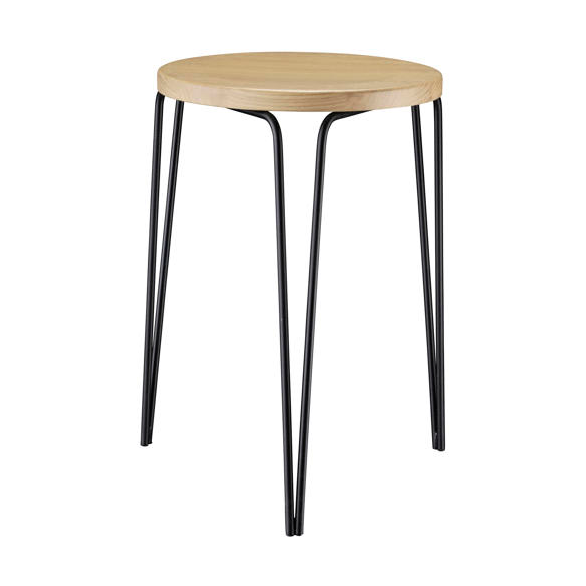 FDB Møbler J179 Skjern stool Steel black painted-ash nature oiled