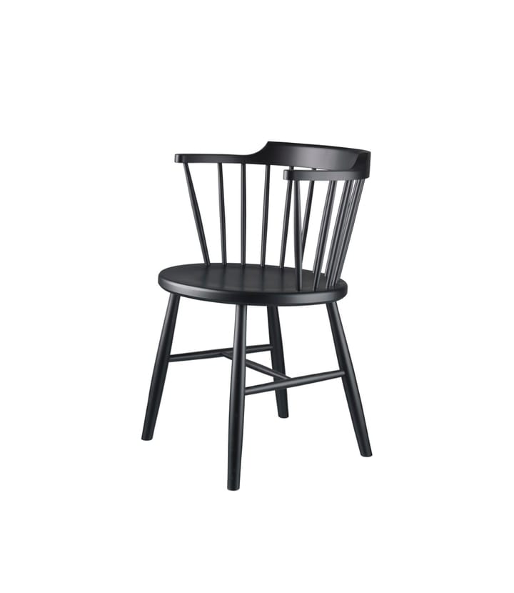 J18 chair, Beech black painted FDB Møbler