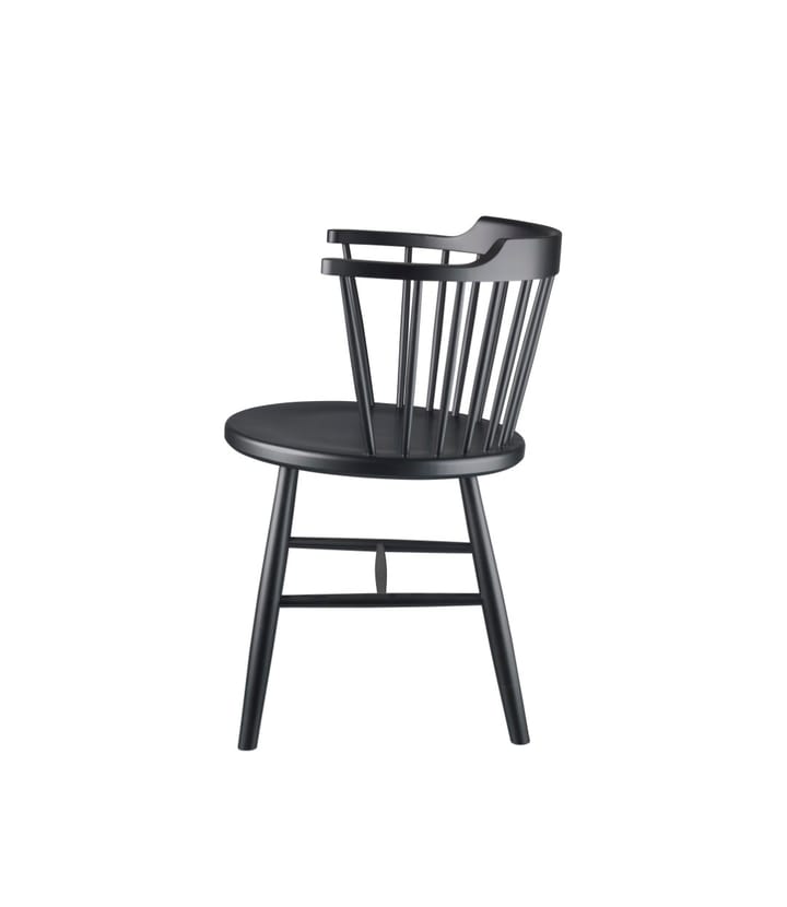 J18 chair, Beech black painted FDB Møbler