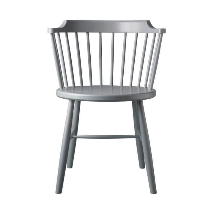 J18 chair, Beech light grey painted FDB Møbler