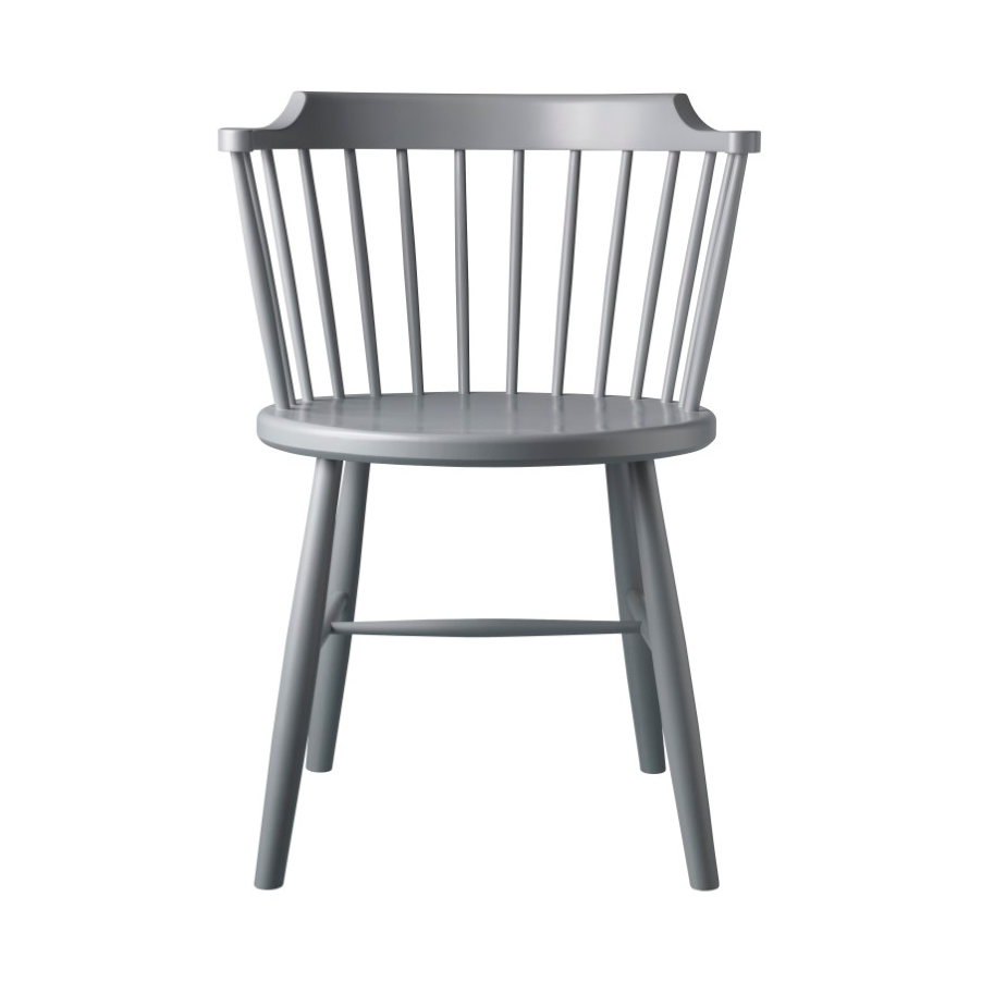 FDB Møbler J18 chair Beech light grey painted