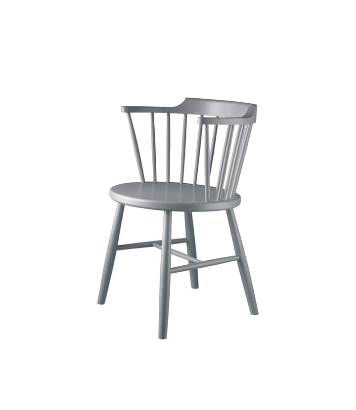 J18 chair, Beech light grey painted FDB Møbler