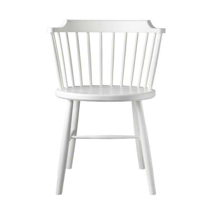 J18 chair, Beech white painted FDB Møbler