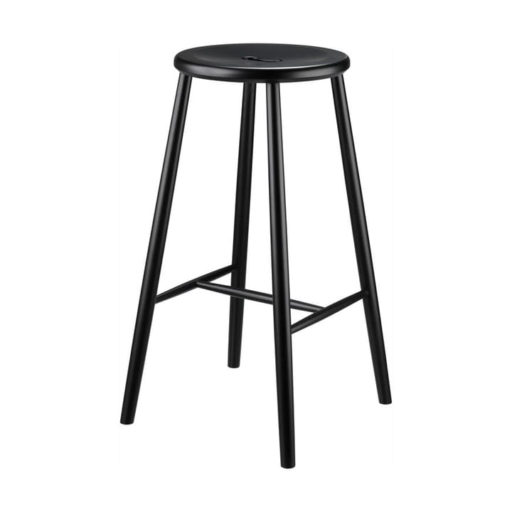 J27B bar stool, Beech black painted FDB Møbler