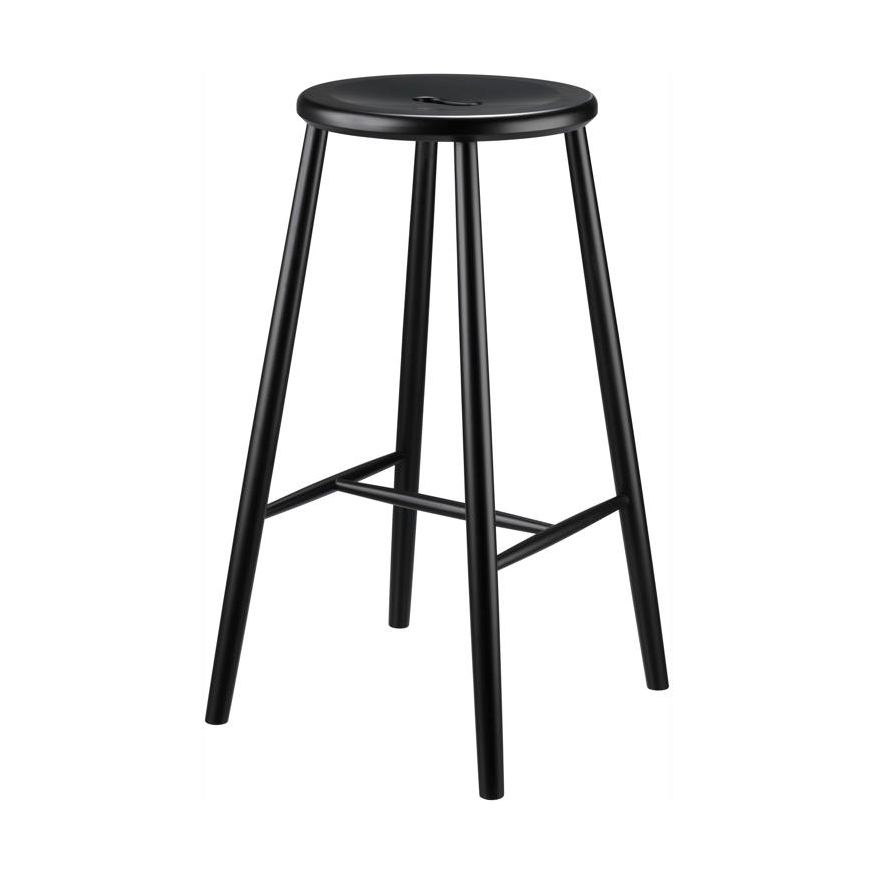 FDB Møbler J27B bar stool Beech black painted