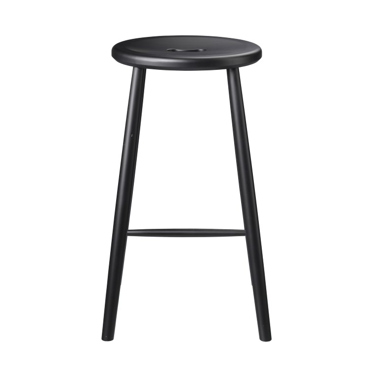 FDB Møbler J27C Counter bar stool Beech black painted