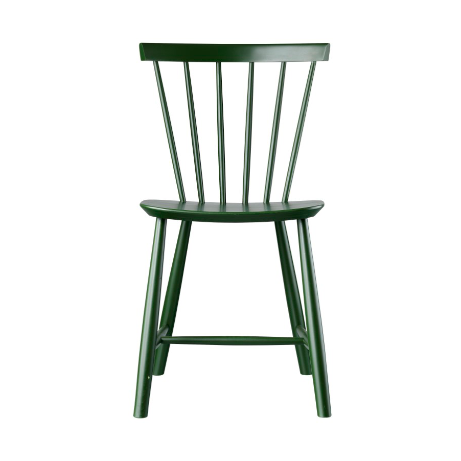 FDB Møbler J46 chair Beech bottle green painted