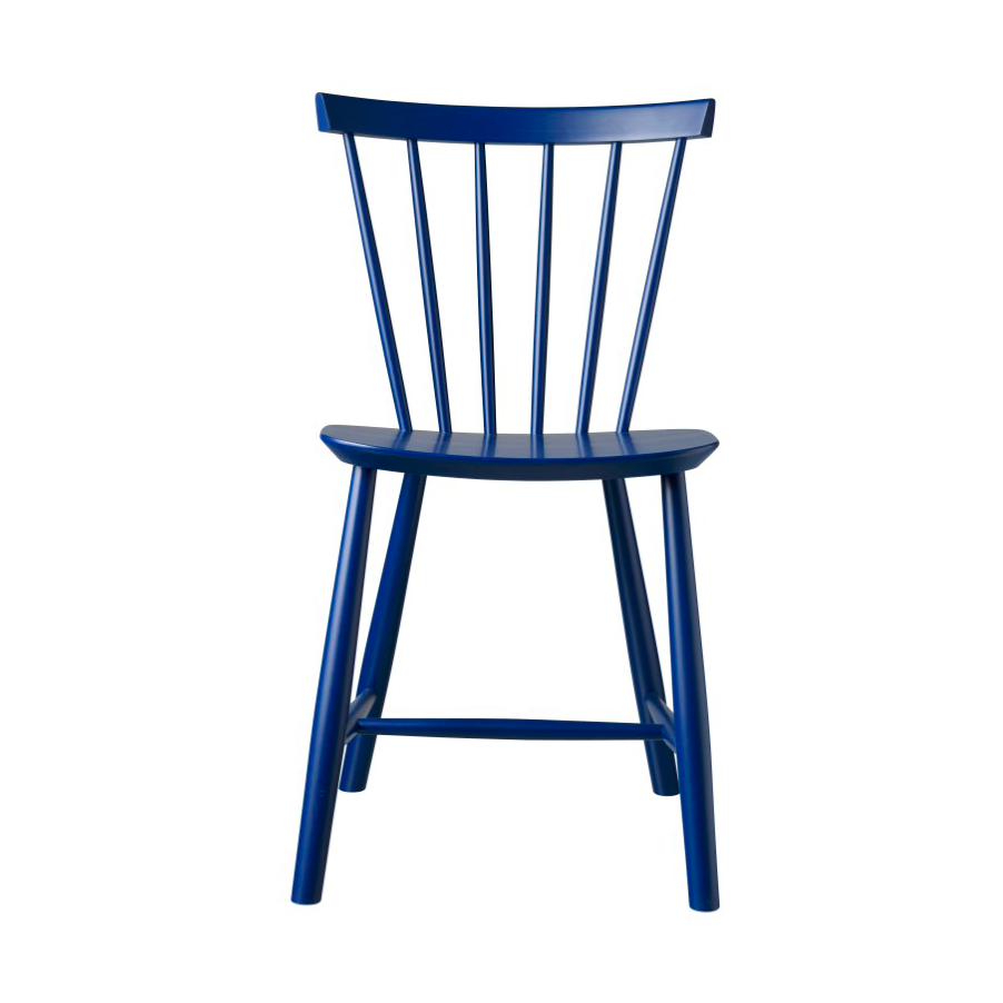 FDB Møbler J46 chair Beech dark blue painted