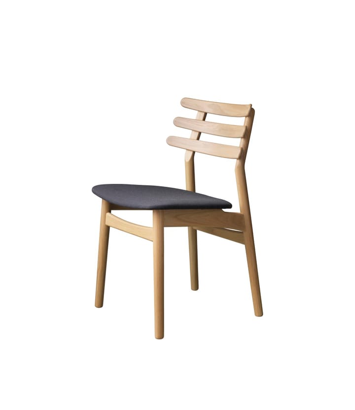 J48 chair - Oak nature lacquered-anthracite - FDB Møbler