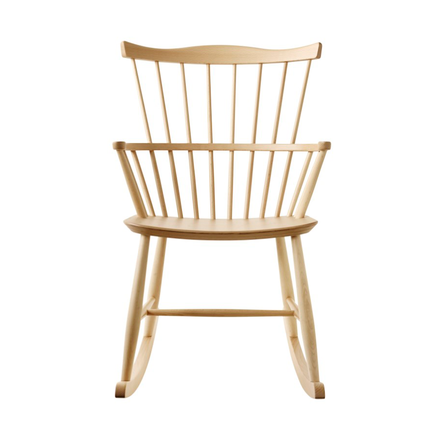 FDB Møbler J52G rocking chair Beech nature lacquered