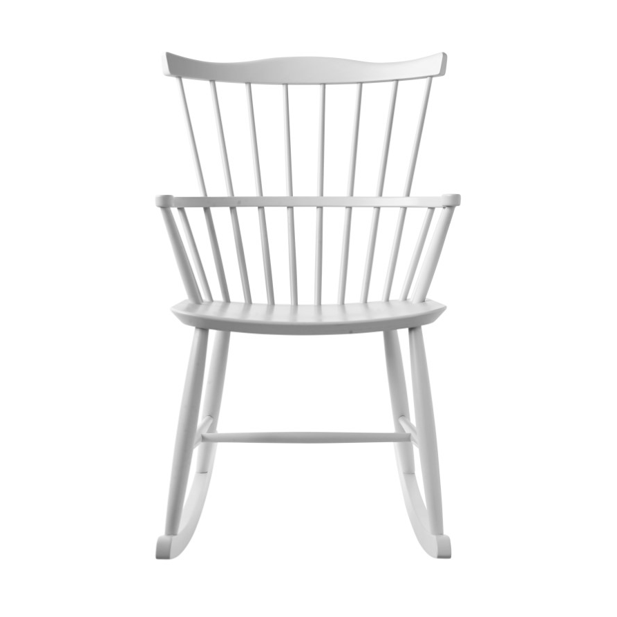 FDB Møbler J52G rocking chair Beech white painted