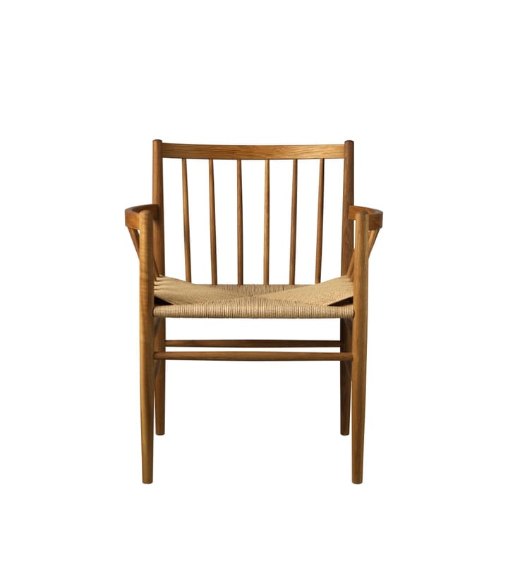 J81 chair with arms - Smoked oak oiled-nature - FDB Møbler