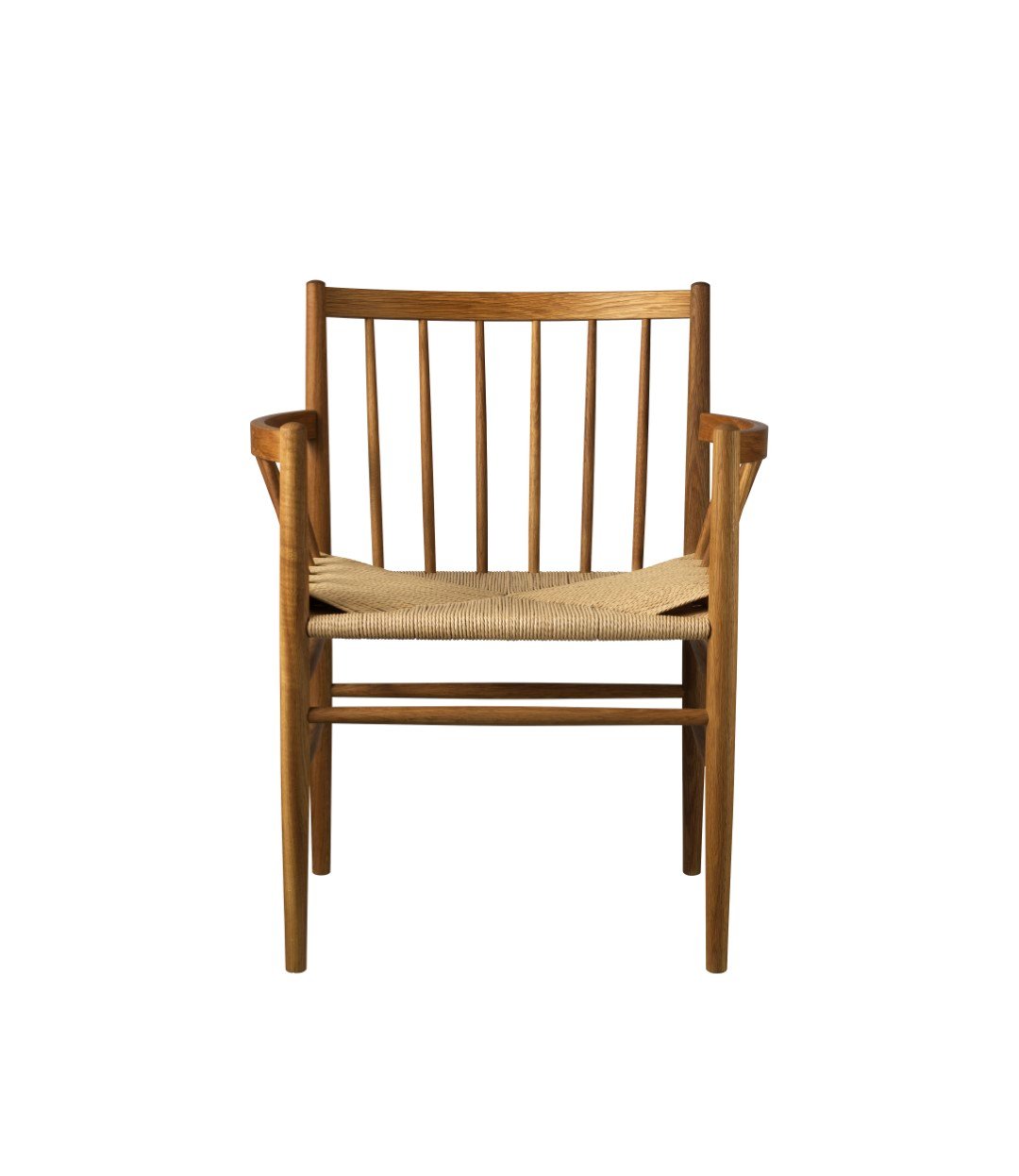 FDB Møbler J81 chair with arms Smoked oak oiled-nature