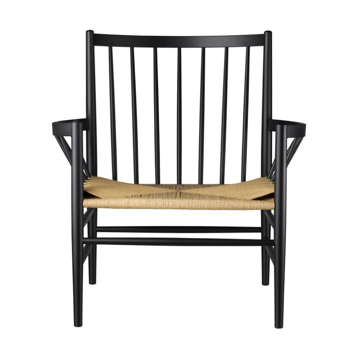 J82 armchair - Beech black painted-nature - FDB Møbler