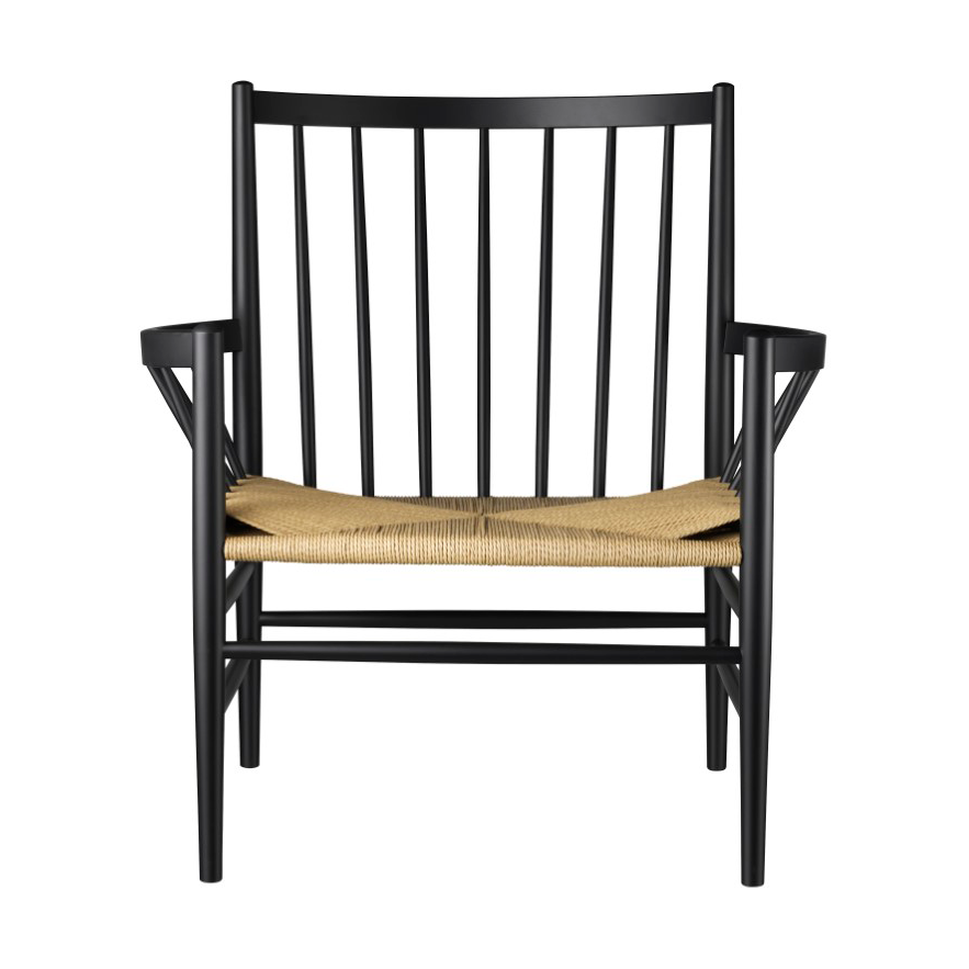 FDB Møbler J82 armchair Beech black painted-nature