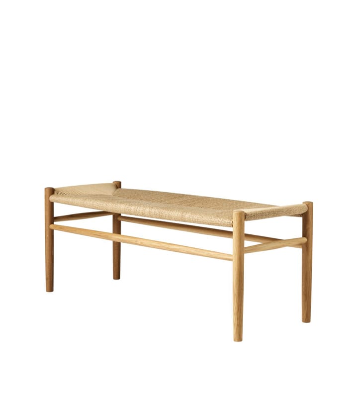 J83B 37x100 cm bench, Oak nature lacquered-nature FDB Møbler