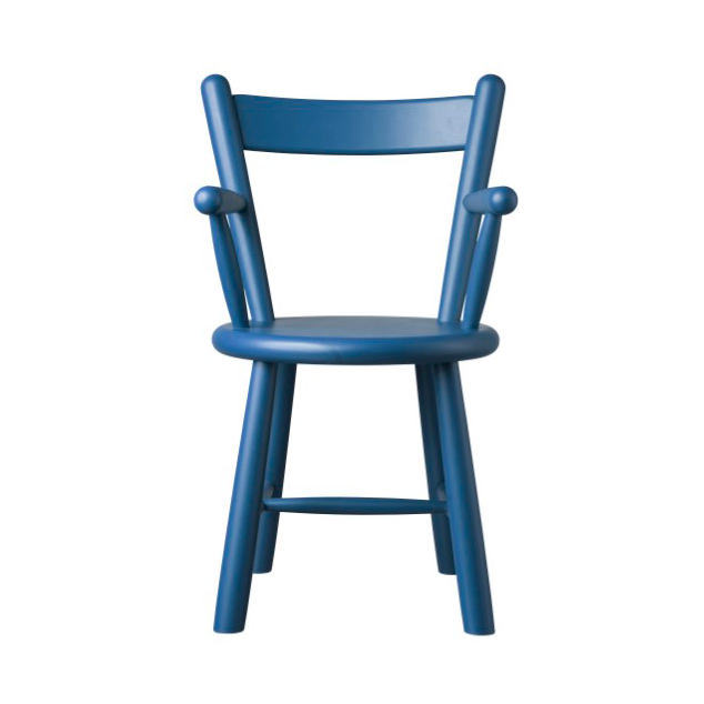 FDB Møbler P9 children's chair Beech blue painted