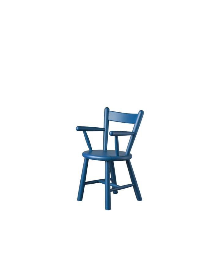 P9 children's chair - Beech blue painted - FDB Møbler