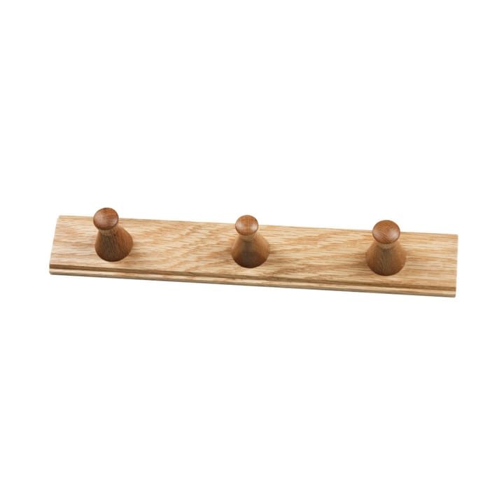 Q3 Allé hook rack with 3 hooks - Oak nature lacquered - FDB Møbler