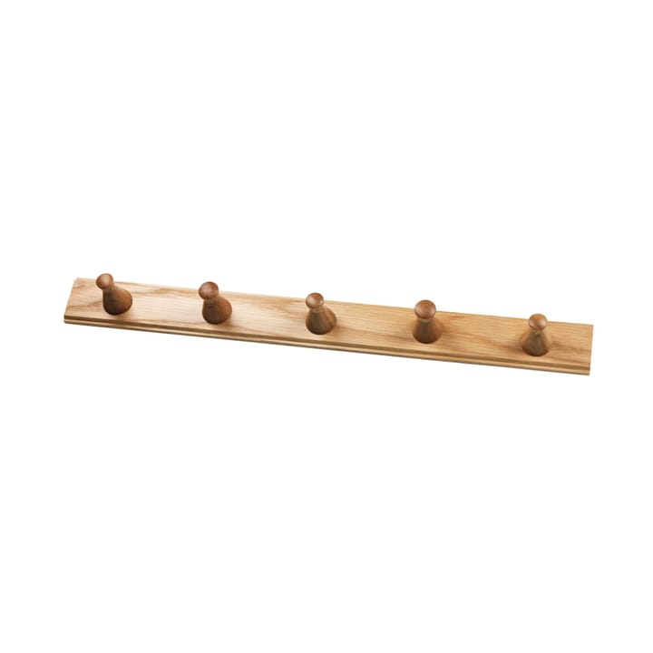 Q3 Allé hook rack with 5 hooks - Oak nature lacquered - FDB Møbler