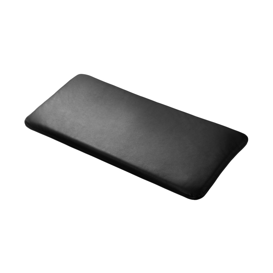 FDB Møbler R6 Radius seat cushion 33x65 cm Black leather