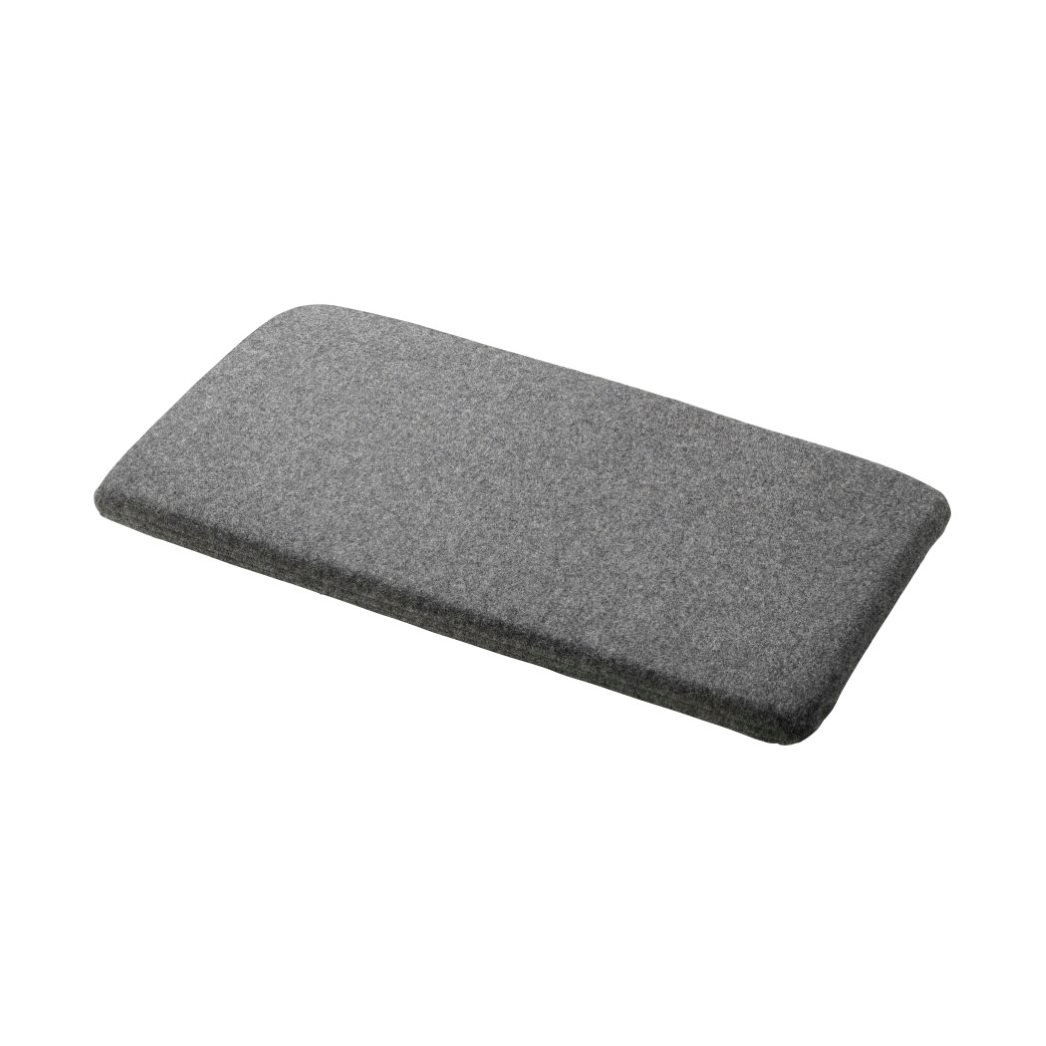 FDB Møbler R6 Radius seat cushion 33x65 cm Dark mottled grey