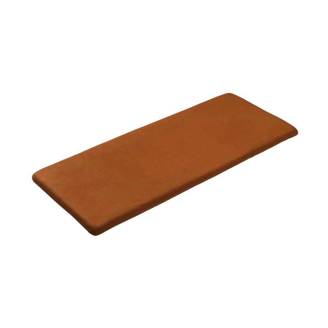 FDB Møbler R6 Radius seat cushion 45x109 cm Cognac leather