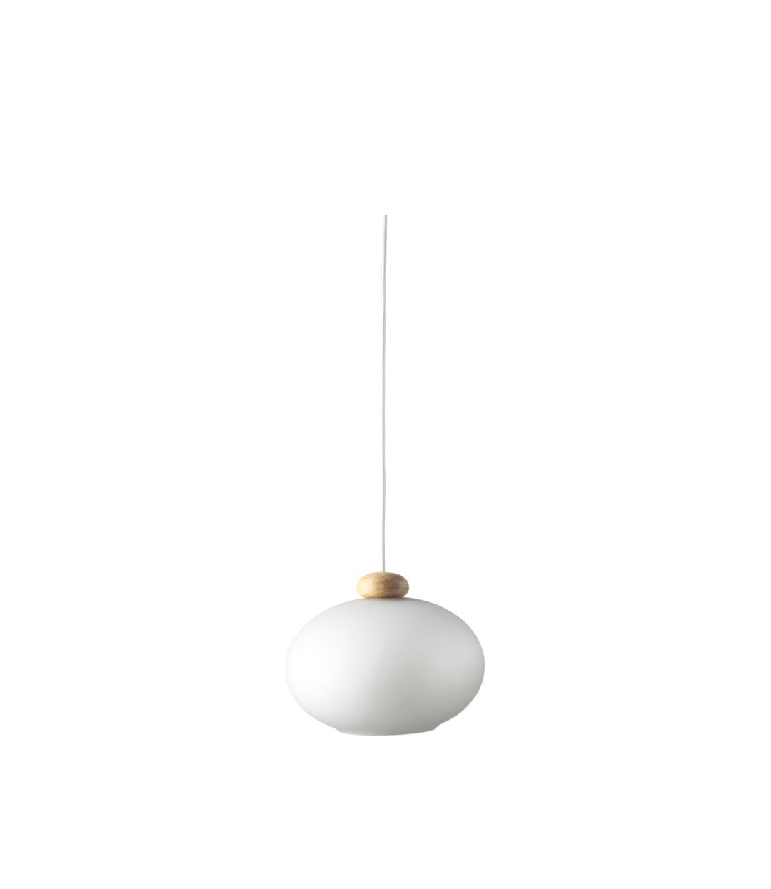 FDB Møbler U2 Hiti pendant lamp Opal-oak nature lacquered