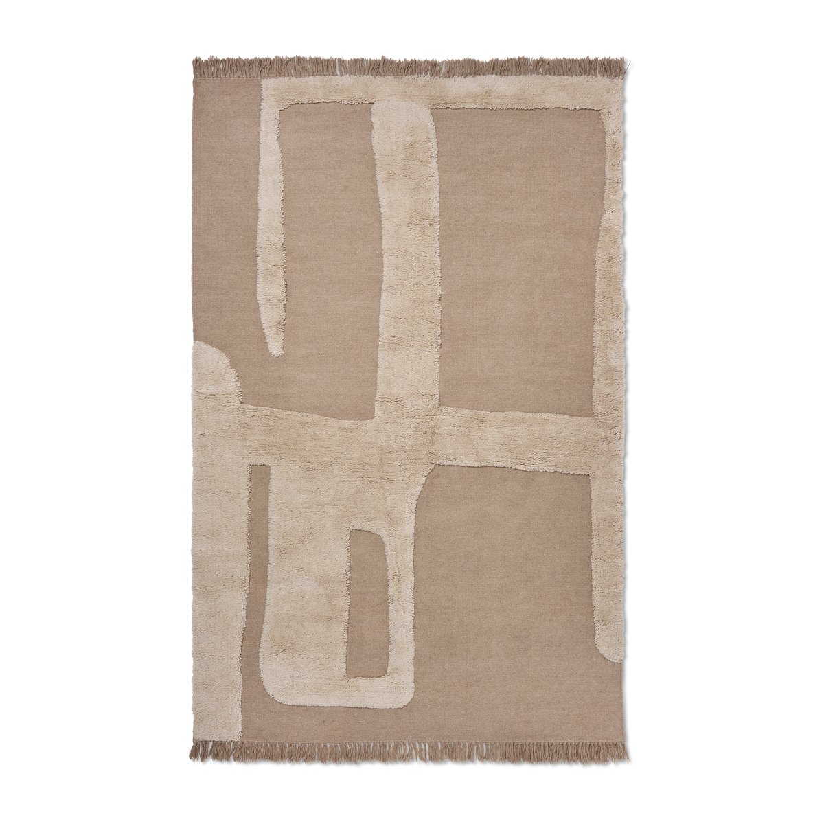 ferm LIVING Alley wool carpet L 160x250 cm Natural