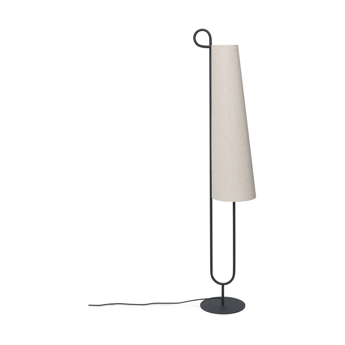 ferm LIVING Ancora floor lamp Black-Natural