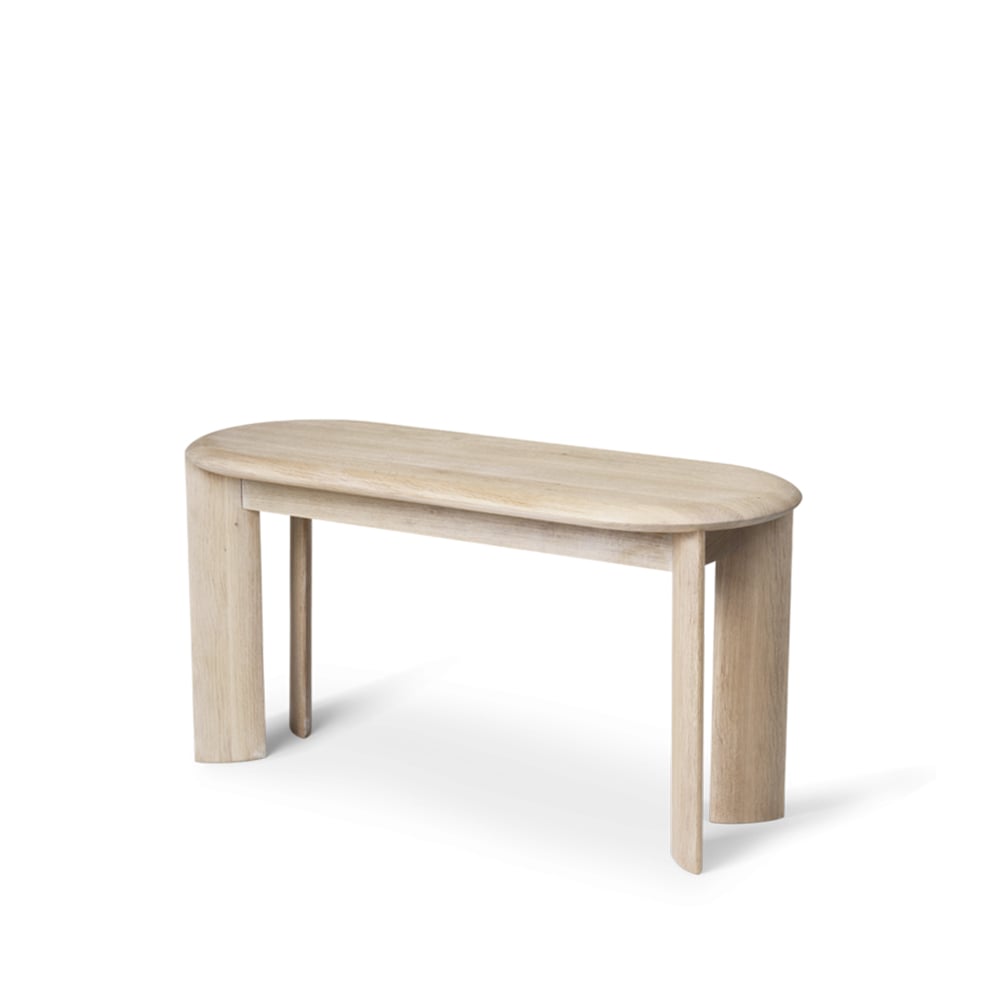 ferm LIVING Bevel bench Oak white oiled