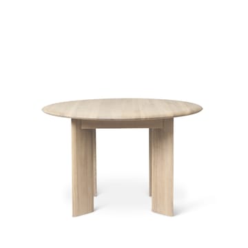 Bevel dining table Ø117 cm - Oak white oiled - Ferm Living