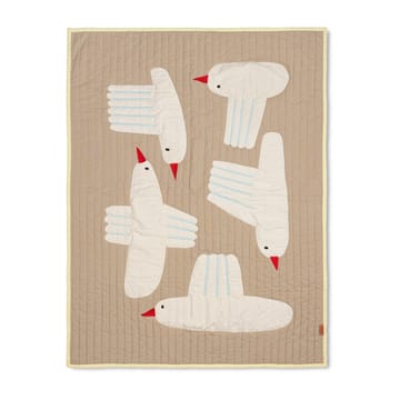 Bird quiltad throw - Beige - Ferm Living