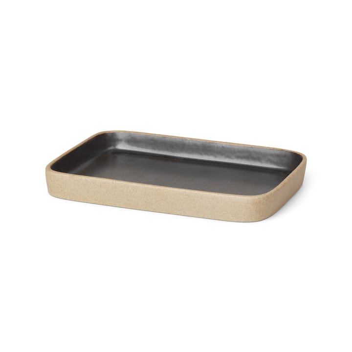 Bon decoration tray small - beige-black - ferm LIVING