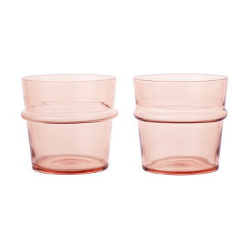 Boya drinking glass low 30 cl 2-pack - Blush - Ferm Living