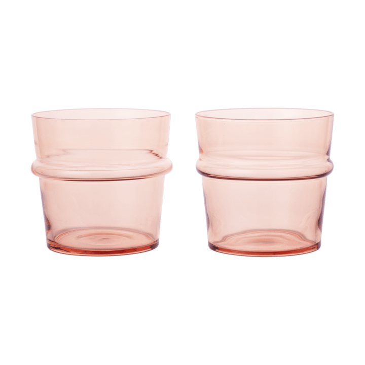 Boya drinking glass low 30 cl 2-pack, Blush Ferm Living