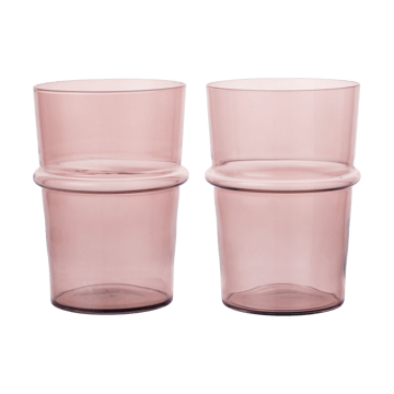 Boya drinking glass tall 45 cl 2-pack - Mauve - Ferm Living