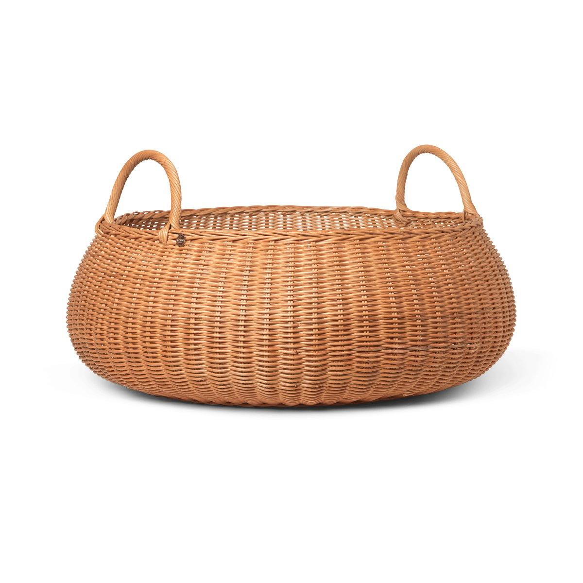 ferm LIVING Braided basket - low Natural