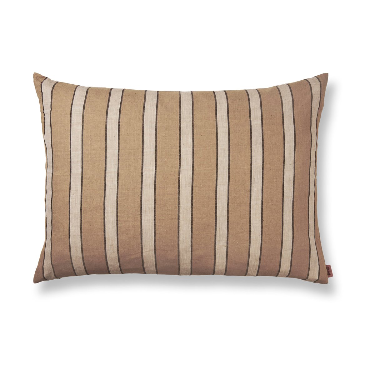 ferm LIVING Brown cushion 60x80 cm Stripe