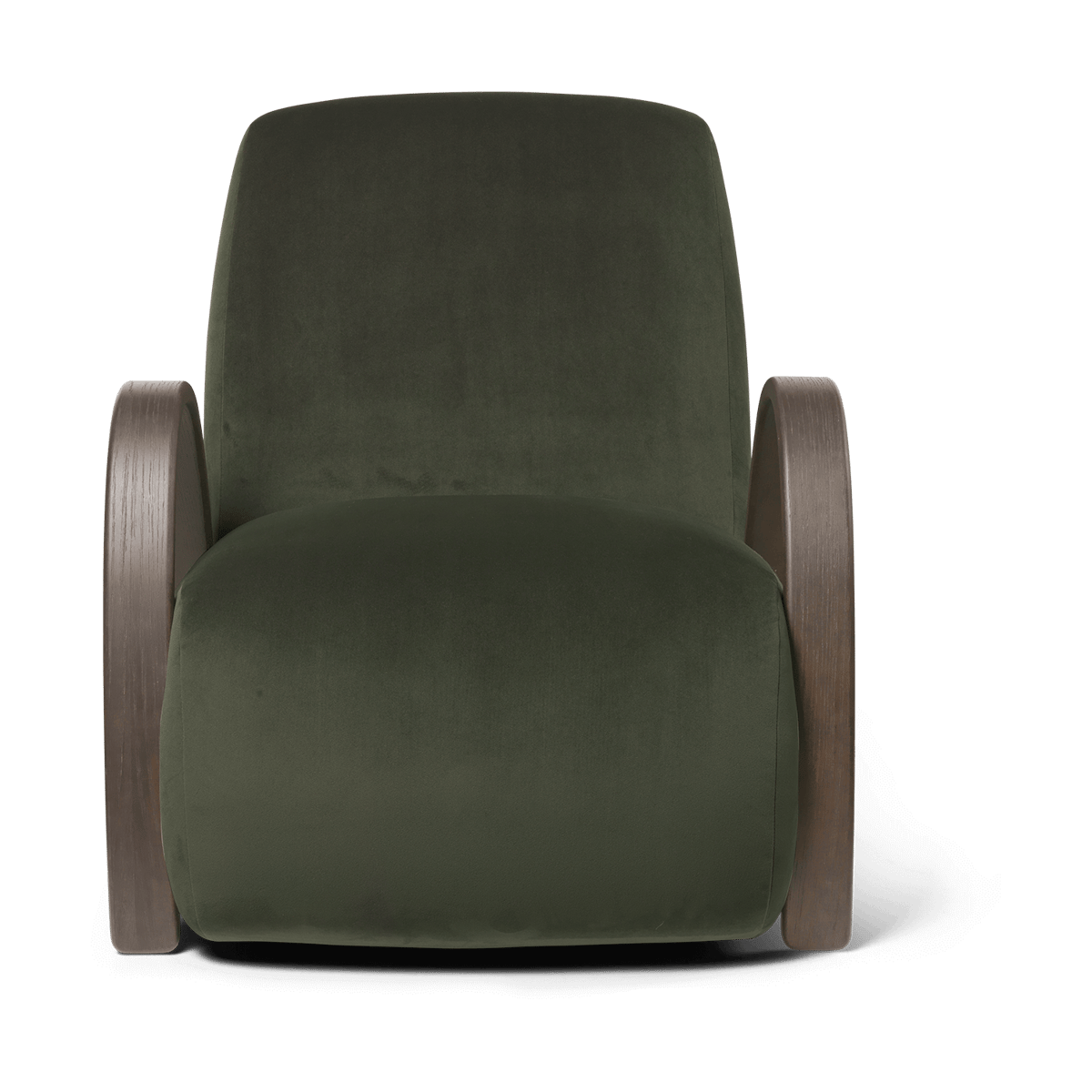 ferm LIVING Buur lounge chair Rich Velvet Pine