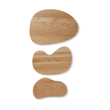 Cairn cutting board 3 pieces - Oak - ferm LIVING