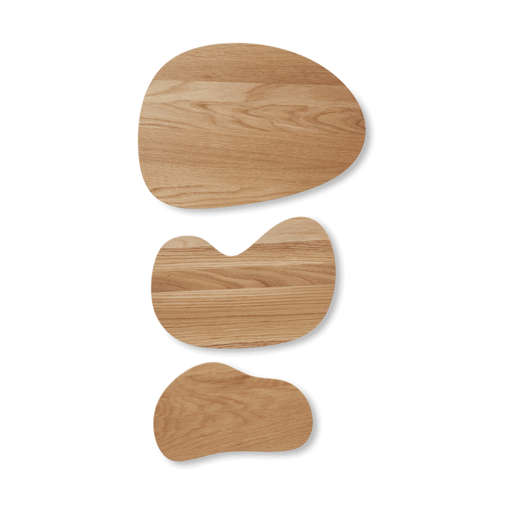 Cairn cutting board 3 pieces - Oak - ferm LIVING