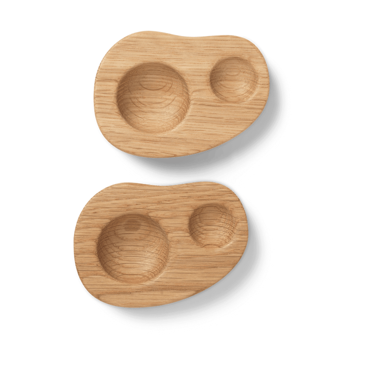 Cairn egg cup 2-pack - Oak - ferm LIVING