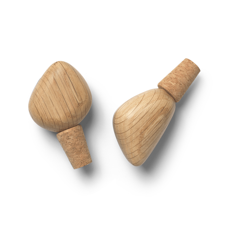 Cairn wine stopper 2-pack - Oak - ferm LIVING