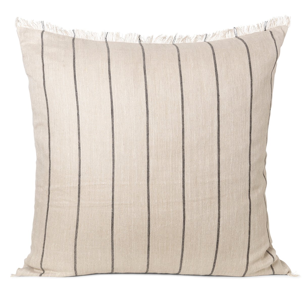 ferm LIVING Calm cushion camel-black 78x78 cm