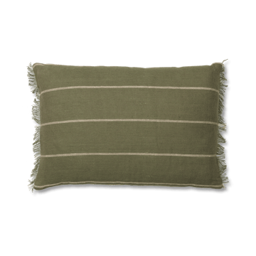 Calm cushion cover 40x60 cm - Olive-Off-white - ferm LIVING