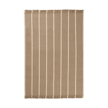 Calm kelim carpet - Dark Sand, Off-white, 140x200 cm - Ferm Living